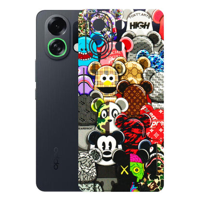 OPPO Phone Skins 2025 (All Models) - More Mickey Mouses - 3D Embossed Finish (L-118) Oppo K13 Turbo 5G