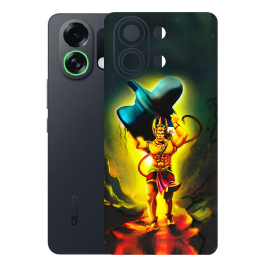 OPPO Phone Skins 2025 (All Models) - Hanuman Ji - 3D Embossed Finish (L-128) Oppo K13 Turbo 5G