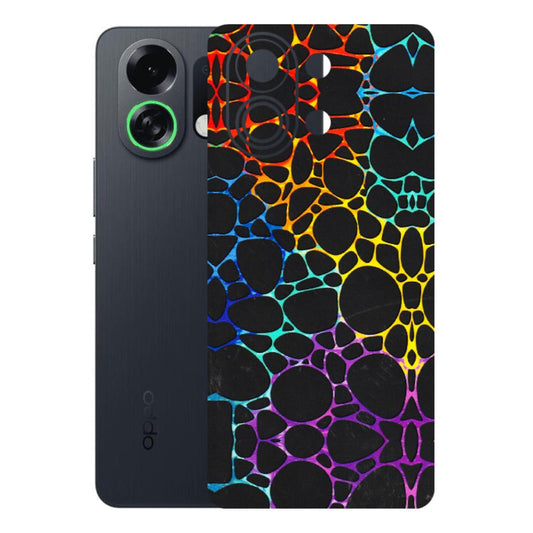 OPPO Phone Skins 2025 (All Models) - Abstract Art MultiColour - 3D Embossed Finish (L-133) Oppo K13 Turbo 5G