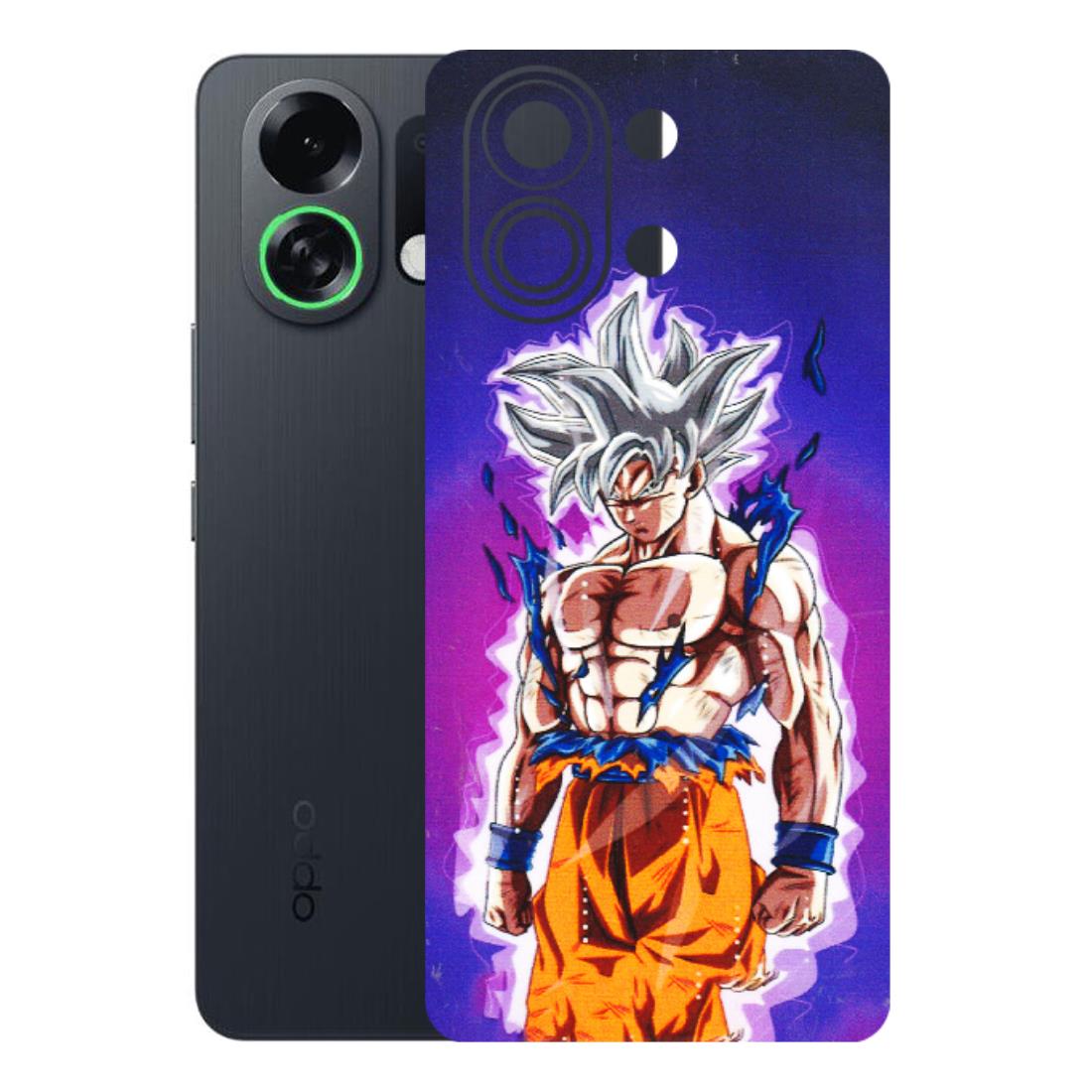 OPPO Phone Skins 2025 (All Models) - Goku Purple Anime - 3D Embossed Finish (L-147) Oppo K13 Turbo 5G