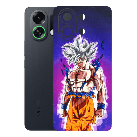 OPPO Phone Skins 2025 (All Models) - Goku Purple Anime - 3D Embossed Finish (L-147) Oppo K13 Turbo 5G