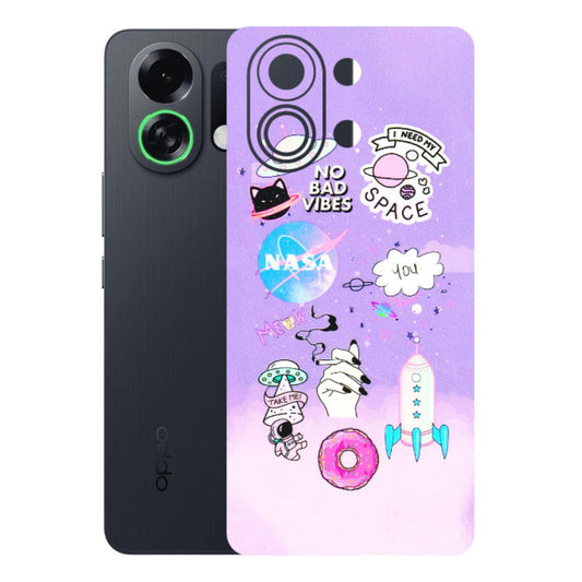 OPPO Phone Skins 2025 (All Models) - I Need My Nasa Skin - 3D Embossed Finish (L-149) Oppo K13 Turbo 5G