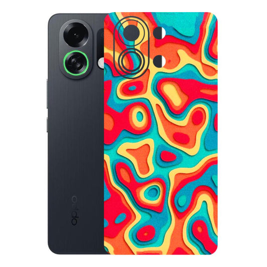 OPPO Phone Skins 2025 (All Models) - Abstract Swirl - 3D Embossed Finish (L-150) Oppo K13 Turbo 5G