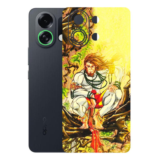 OPPO Phone Skins 2025 (All Models) - Lord Hanuman - 3D Embossed Finish (L-152) Oppo K13 Turbo 5G