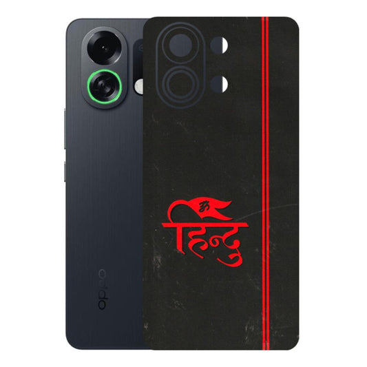 OPPO Phone Skins 2025 (All Models) - Hindu Black - 3D Embossed Finish (L-153) Oppo K13 Turbo 5G