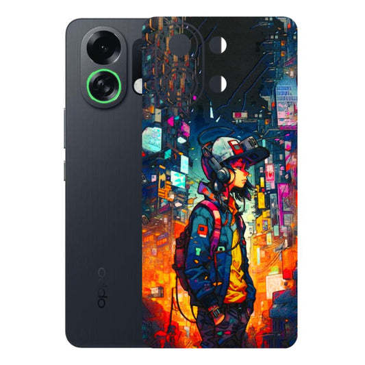 OPPO Phone Skins 2025 (All Models) - Street Anime Guy - 3D Embossed Finish (L-158) Oppo K13 Turbo 5G