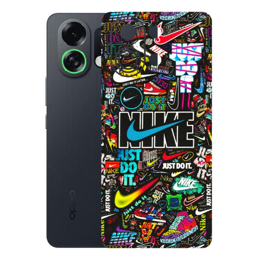 OPPO Phone Skins 2025 (All Models) - Just Do It Doodles - 3D Embossed Finish (L-166) Oppo K13 Turbo 5G