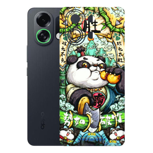 OPPO Phone Skins 2025 (All Models) - Royal Rich Panda - 3D Embossed Finish (L-170) Oppo K13 Turbo 5G