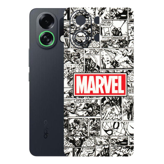 OPPO Phone Skins 2025 (All Models) - Marvel Comic - 3D Embossed Finish (L-171) Oppo K13 Turbo 5G