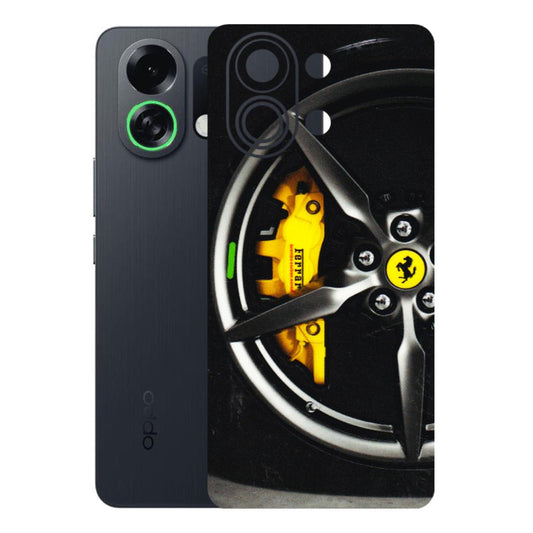 OPPO Phone Skins 2025 (All Models) - Ferrari Wheel Alloy - 3D Embossed Finish (L-173) Oppo K13 Turbo 5G