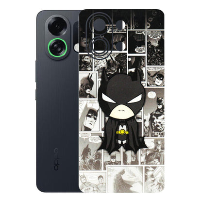 OPPO Phone Skins 2025 (All Models) - Toon Batman - 3D Embossed Finish (L-182) Oppo K13 Turbo 5G