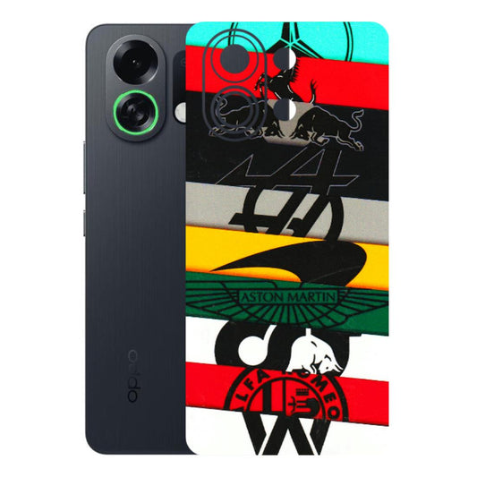 OPPO Phone Skins 2025 (All Models) - Multi Designer Brands 3D - 3D Embossed Finish (L-187) Oppo K13 Turbo 5G