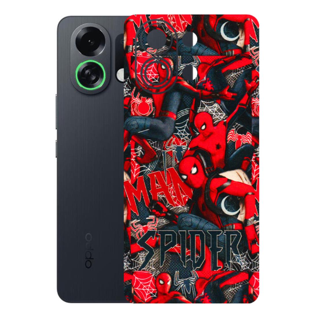 OPPO Phone Skins 2025 (All Models) - SpiderMan Cool - 3D Embossed Finish (L-188) Oppo K13 Turbo 5G