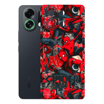 OPPO Phone Skins 2025 (All Models) - SpiderMan Cool - 3D Embossed Finish (L-188) Oppo K13 Turbo 5G