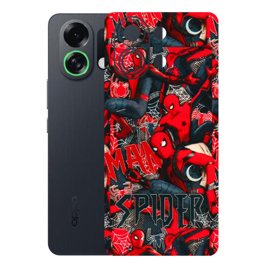 OPPO Phone Skins 2025 (All Models) - SpiderMan Cool - 3D Embossed Finish (L-188) Oppo K13 Turbo 5G