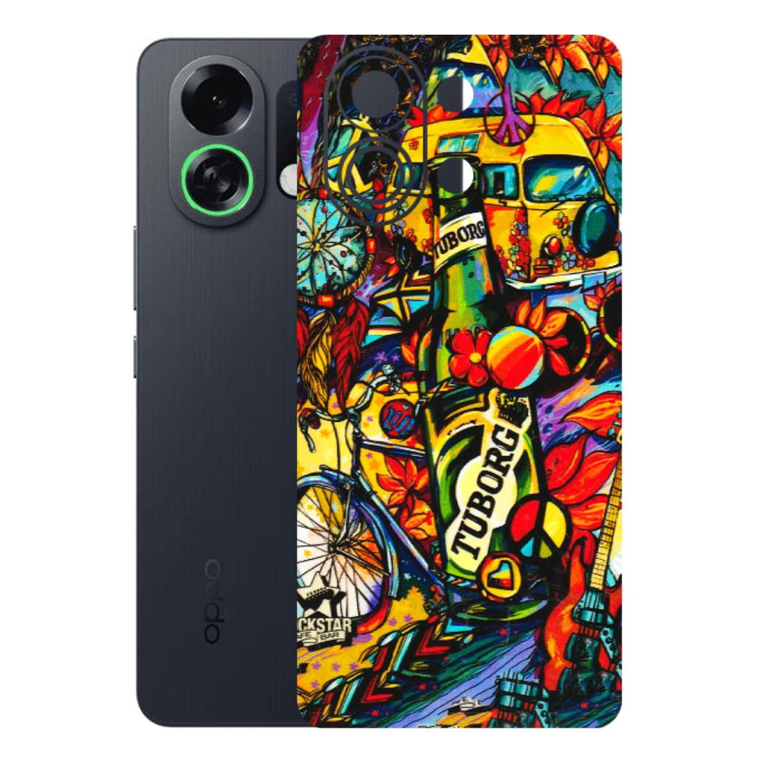 OPPO Phone Skins 2025 (All Models) - Cool Beer Bottle - 3D Embossed Finish (L-193) Oppo K13 Turbo 5G