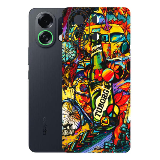 OPPO Phone Skins 2025 (All Models) - Cool Beer Bottle - 3D Embossed Finish (L-193) Oppo K13 Turbo 5G