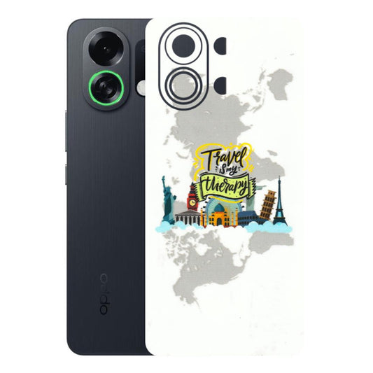OPPO Phone Skins 2025 (All Models) - Travel Therapy - 3D Embossed Finish (L-199) Oppo K13 Turbo 5G