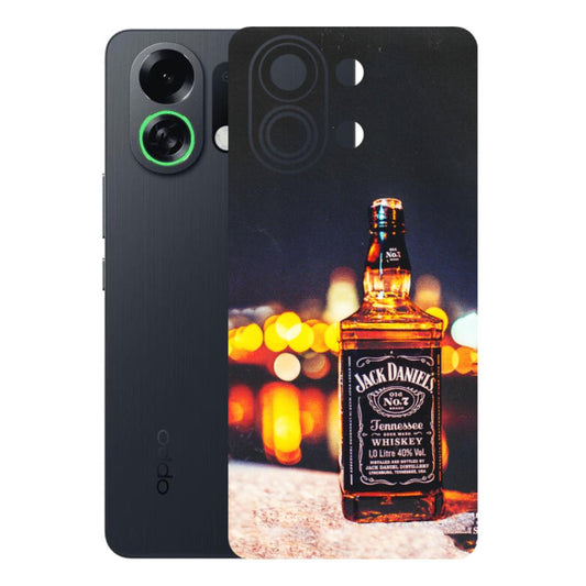 OPPO Phone Skins 2025 (All Models) - JD Whiskey Bottle - 3D Embossed Finish (L-20) Oppo K13 Turbo 5G