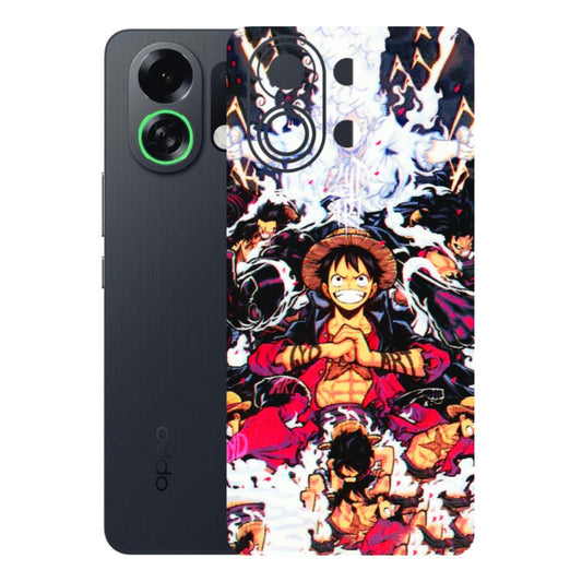 OPPO Phone Skins 2025 (All Models) - Luffy Anime Character - 3D Embossed Finish (L-203) Oppo K13 Turbo 5G