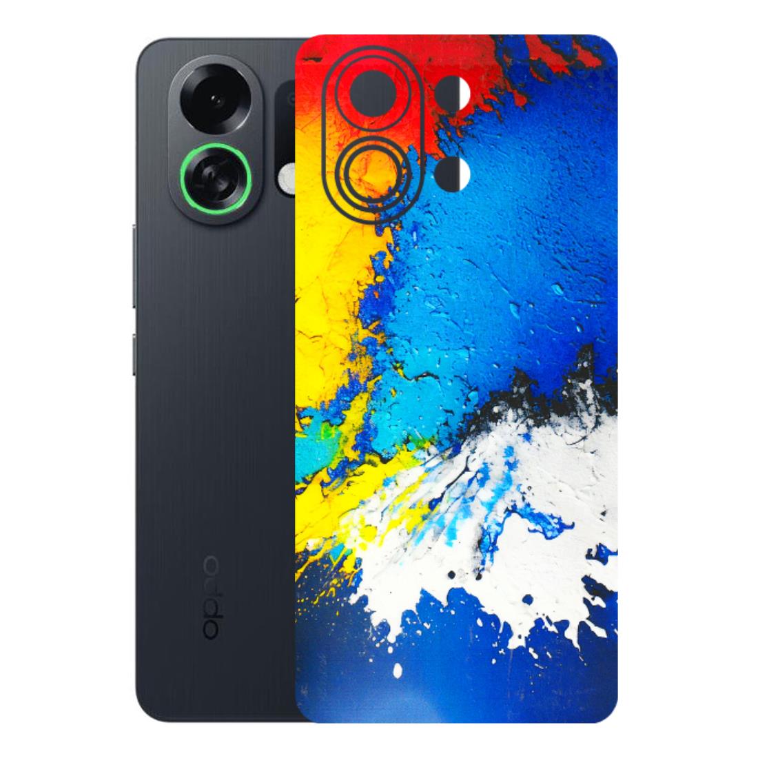OPPO Phone Skins 2025 (All Models) - Acrylic Paint Spill - 3D Embossed Finish (L-229) Oppo K13 Turbo 5G