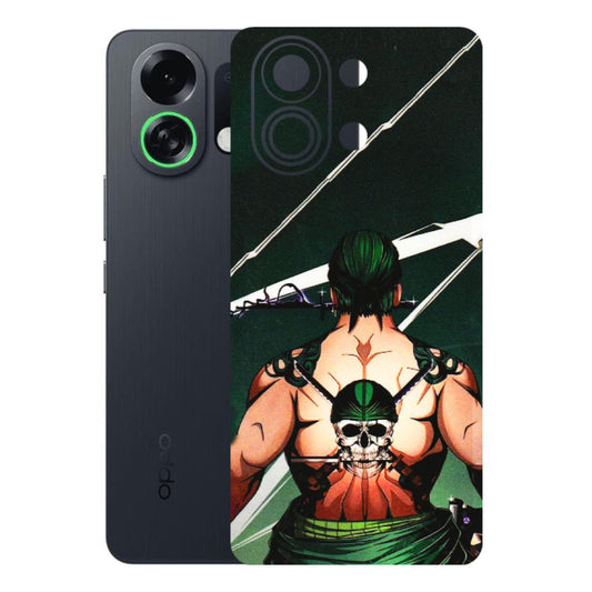 OPPO Phone Skins 2025 (All Models) - Zoro Anime - 3D Embossed Finish (L-23) Oppo K13 Turbo 5G