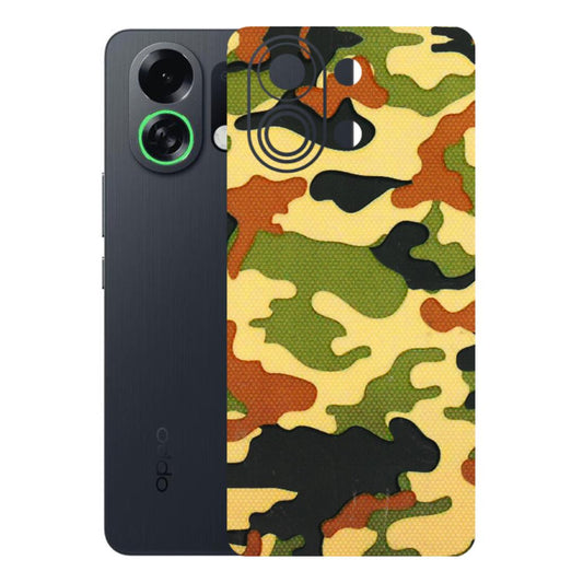 OPPO Phone Skins 2025 (All Models) - Indian Military - 3D Embossed Finish (L-234) Oppo K13 Turbo 5G