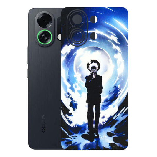 OPPO Phone Skins 2025 (All Models) - Satoru Gojo Dark Blue - 3D Embossed Finish (L-235) Oppo K13 Turbo 5G