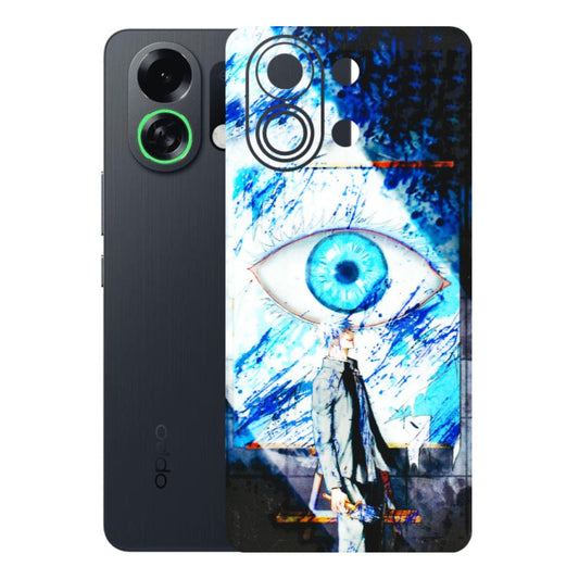 OPPO Phone Skins 2025 (All Models) - Gojo Satoru evil eye - 3D Embossed Finish (L-239) Oppo K13 Turbo 5G