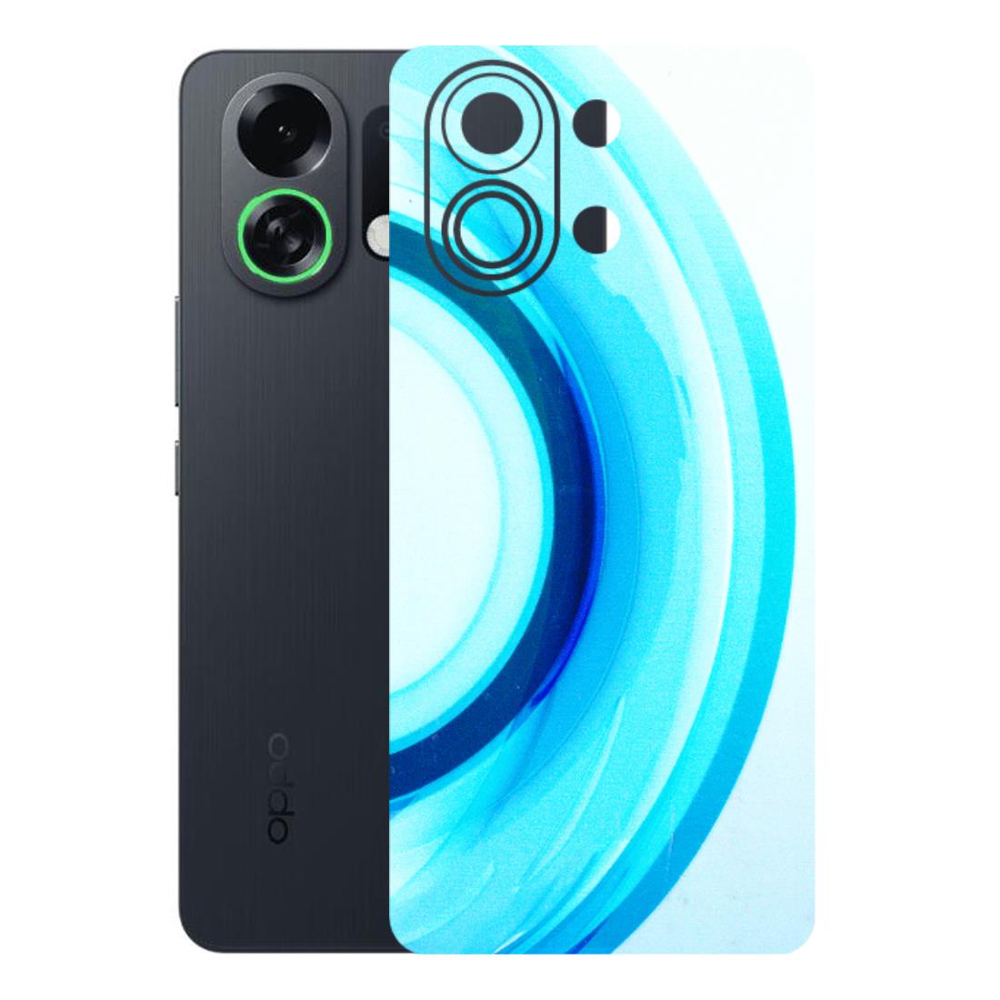 OPPO Phone Skins 2025 (All Models) - The Blue Curve - 3D Embossed Finish (L-244) Oppo K13 Turbo 5G
