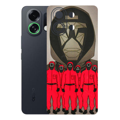 OPPO Phone Skins 2025 (All Models) - Squid Game Hero - 3D Embossed Finish (L-245) Oppo K13 Turbo 5G