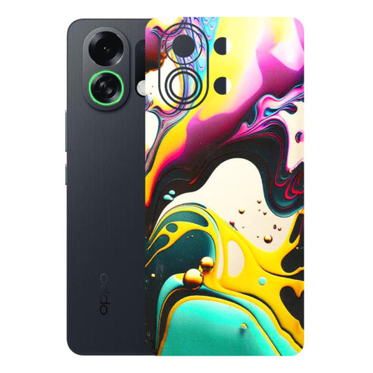 OPPO Phone Skins 2025 (All Models) - Multicolor Abstract pattern - 3D Embossed Finish (L-254) Oppo K13 Turbo 5G