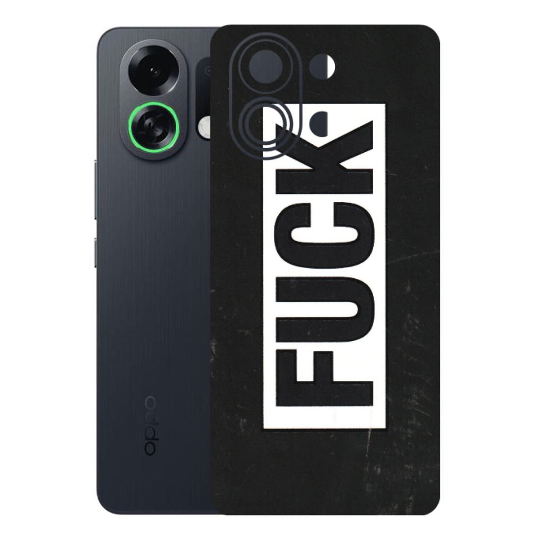 OPPO Phone Skins 2025 (All Models) - The F Word - 3D Embossed Finish (L-255) Oppo K13 Turbo 5G