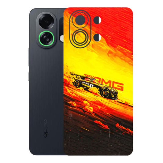 OPPO Phone Skins 2025 (All Models) - AMG Car Speed Cover - 3D Embossed Finish (L-256) Oppo K13 Turbo 5G