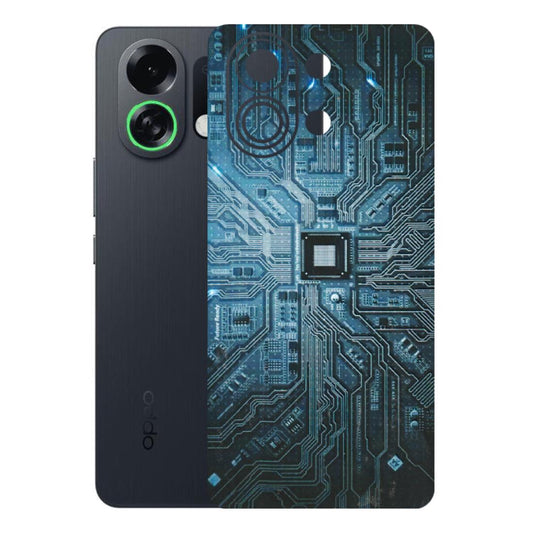 OPPO Phone Skins 2025 (All Models) - Original Circuit Latest - 3D Embossed Finish (L-267) Oppo K13 Turbo 5G