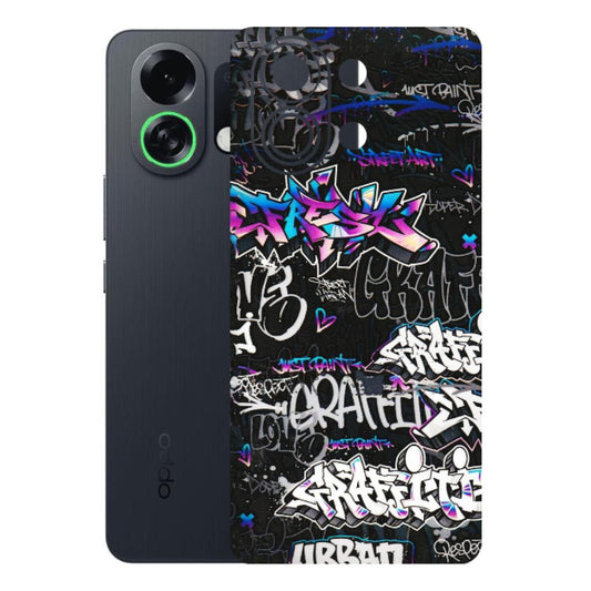 OPPO Phone Skins 2025 (All Models) - Graffiti Killer Latest - 3D Embossed Finish (L-274) Oppo K13 Turbo 5G