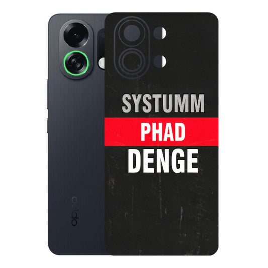 OPPO Phone Skins 2025 (All Models) - Systumm Phad Denge Latest - 3D Embossed Finish (L-278) Oppo K13 Turbo 5G