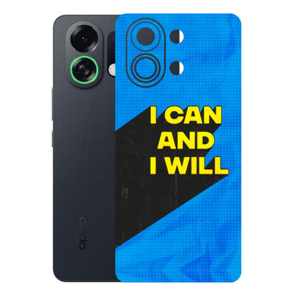 OPPO Phone Skins 2025 (All Models) - I Can And I Will Latest - 3D Embossed Finish (L-281) Oppo K13 Turbo 5G