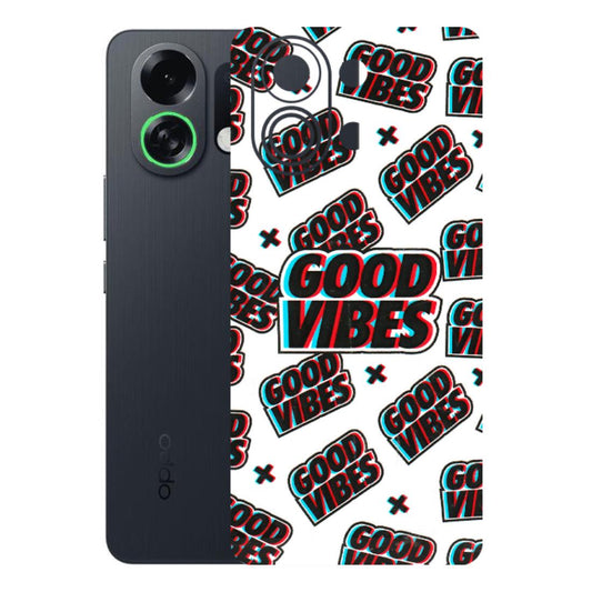 OPPO Phone Skins 2025 (All Models) - Good Vibes Latest - 3D Embossed Finish (L-282) Oppo K13 Turbo 5G