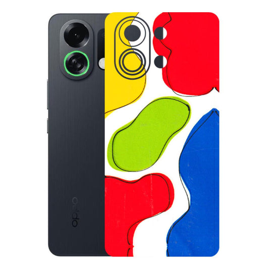 OPPO Phone Skins 2025 (All Models) - RGB Colour Paint Latest - 3D Embossed Finish (L-284) Oppo K13 Turbo 5G
