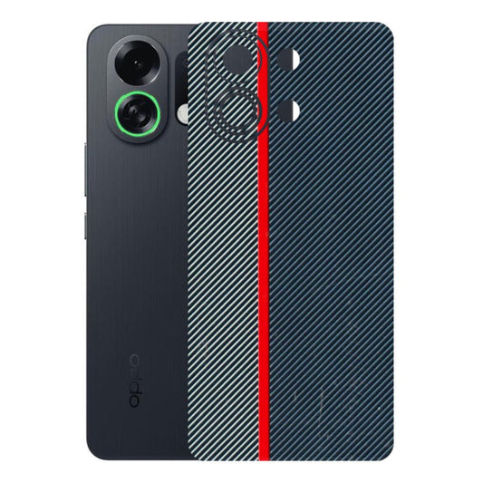OPPO Phone Skins 2025 (All Models) - Blue Sober Lines - 3D Embossed Finish (L-305) Oppo K13 Turbo 5G
