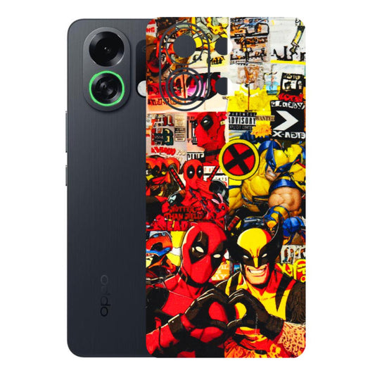 OPPO Phone Skins 2025 (All Models) - Spidy Wolverine - 3D Embossed Finish (L-310) Oppo K13 Turbo 5G