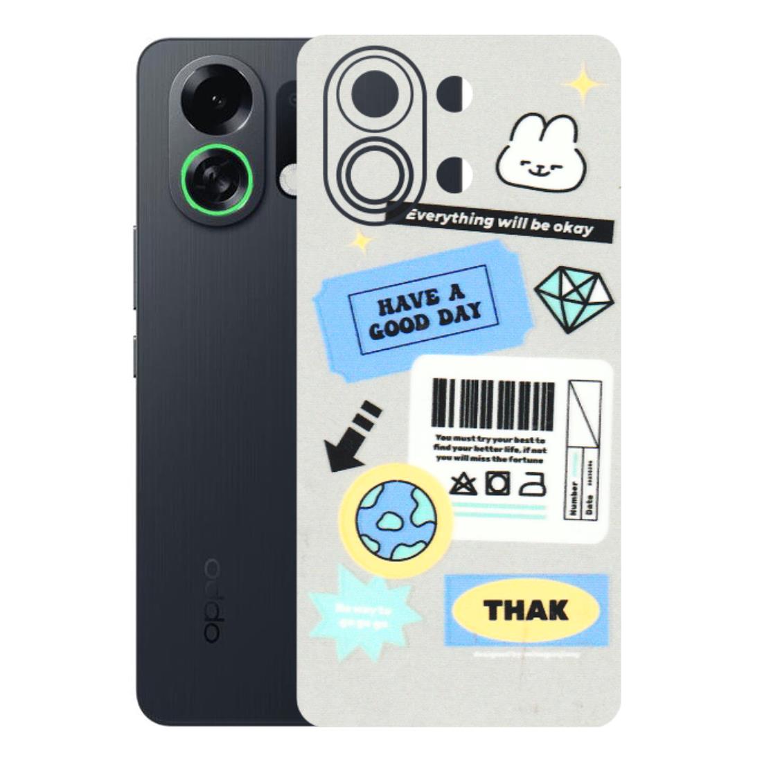 OPPO Phone Skins 2025 (All Models) - Will Be Okay Design - 3D Embossed Finish (L-316) Oppo K13 Turbo 5G