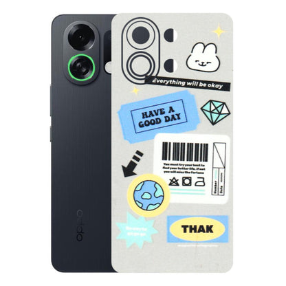 OPPO Phone Skins 2025 (All Models) - Will Be Okay Design - 3D Embossed Finish (L-316) Oppo K13 Turbo 5G
