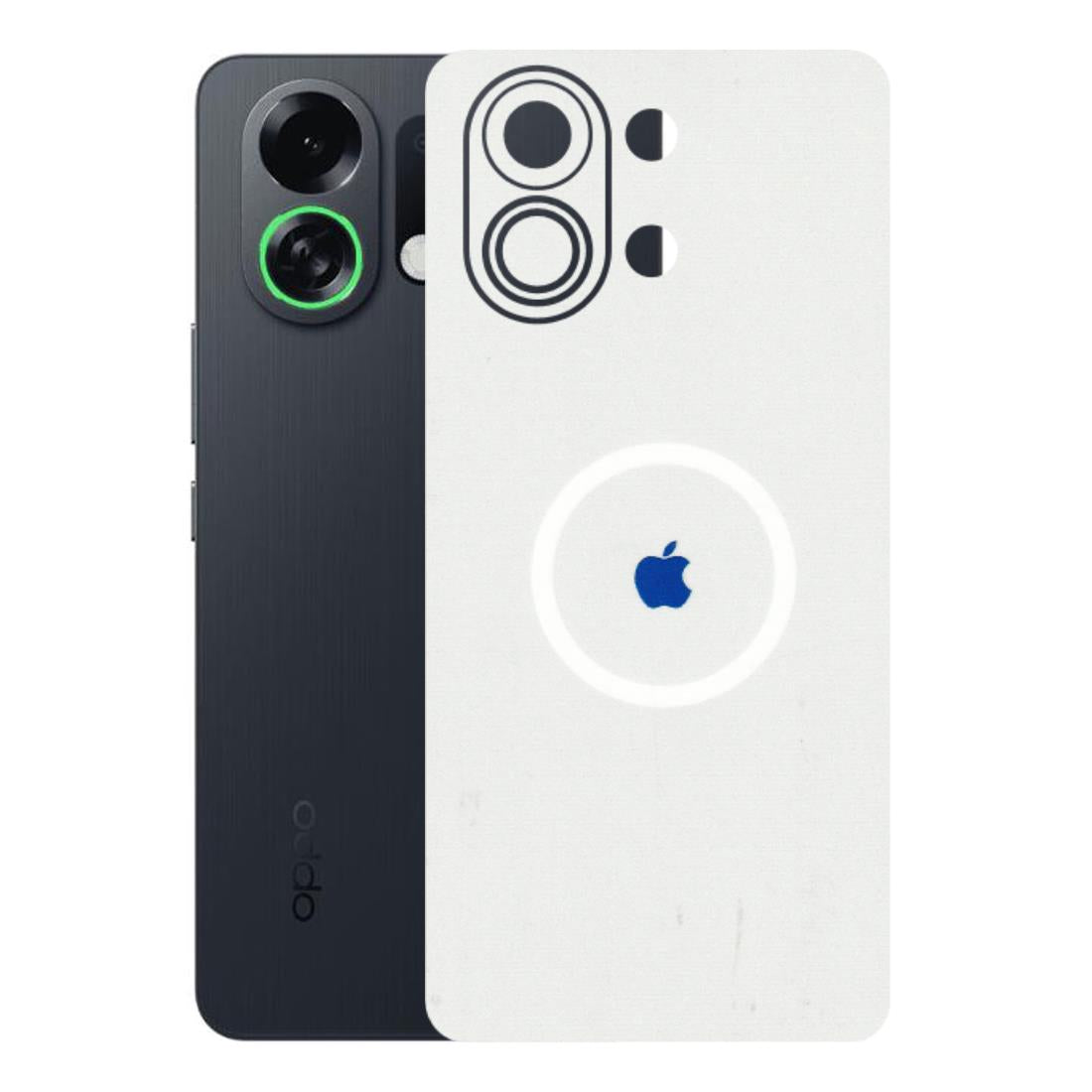 OPPO Phone Skins 2025 (All Models) - iPhone Magsafe Logo - 3D Embossed Finish (L-320) Oppo K13 Turbo 5G