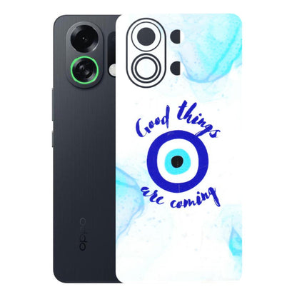 OPPO Phone Skins 2025 (All Models) - Evil Eye Good Things Are Coming - 3D Embossed Finish (L-322) Oppo K13 Turbo 5G