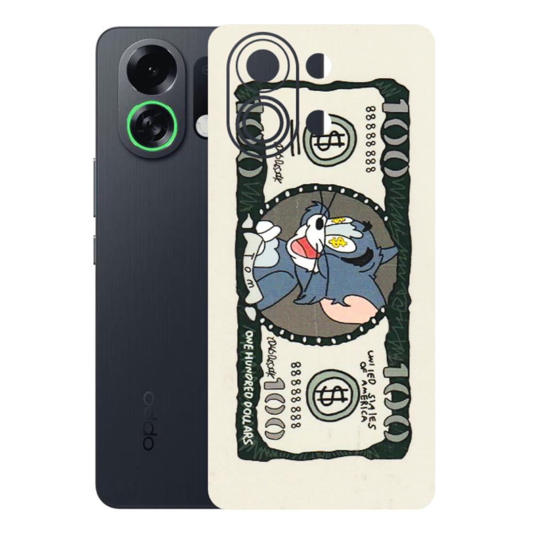 OPPO Phone Skins 2025 (All Models) - Tom Hundred Dollar - 3D Embossed Finish (L-324) Oppo K13 Turbo 5G