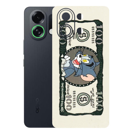 OPPO Phone Skins 2025 (All Models) - Tom Hundred Dollar - 3D Embossed Finish (L-324) Oppo K13 Turbo 5G