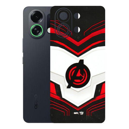 OPPO Phone Skins 2025 (All Models) - Avengers Logo - 3D Embossed Finish (L-55) Oppo K13 Turbo 5G