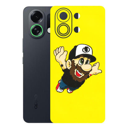 OPPO Phone Skins 2025 (All Models) - Flying Beardo - 3D Embossed Finish (L-60) Oppo K13 Turbo 5G